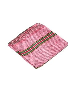 Jerga sarga ligera de 1 m x 48 cm roja, ideal para limpieza de superficies delicadas, KLINTEK, clave 57105.