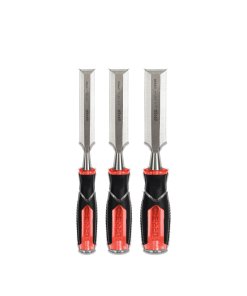 Juego de formones para madera con mango bimaterial 1/4", 1/2" y 3/4", 3 piezas Urrea JFO3