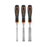 Juego de 3 formones mango Comfort Grip, TRUPER