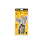 Juego de 2 pinzas y 1 llave ajustable, mangos de PVC, PRETUL