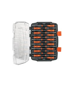 Juego con 15 desarmadores Truper Precision Long - Tecnología de acero especial para electrónica y relojería que permite trabajar con tornillos miniatura en lugares de difícil acceso (Clave 14157)