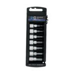 Juego de 7 dados cuadro 3/8' punta hexagonal mm, TRUPER