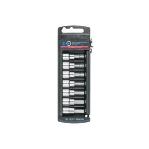 Juego de 7 dados punta hexagonal std, cuadro 3/8', TRUPER
