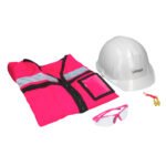 Juego de equipo de protección personal rosa G, 4 piezas Urrea JPRG4