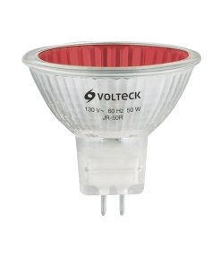 Lámpara Halógena Volteck 50W MR16 Roja - Iluminación Decorativa para Destacar Elementos Específicos (Clave 47255)