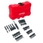 Juego de puntas y accesorios con sistema de amortiguación de impacto, 54 piezas Urrea JUP54