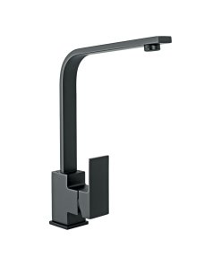 Monomando Cuello Alto para Fregadero, Negro, diseño moderno y resistente, clave 44216 - FOSET KUBO