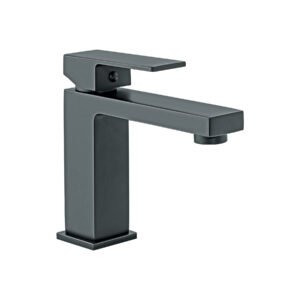 Monomando Corto para Lavabo, Negro, diseño sofisticado para lavabo, clave 44203 - FOSET KUBO