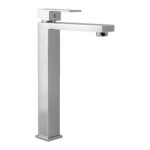 Monomando Alto para Lavabo, Acabado Cromo, Estilo Contemporáneo y Funcional, Marca Foset Kubo, Clave 44072