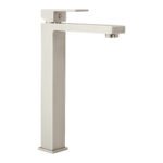 Monomando Alto para Lavabo, Acabado Satín, Diseño Elegante y Duradero, Marca Foset Kubo, Clave 44204