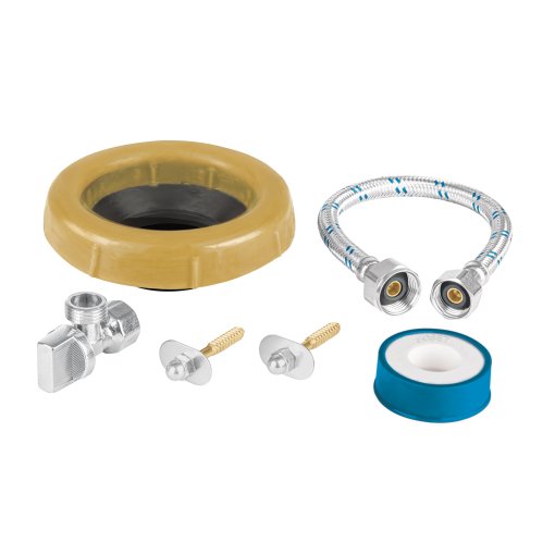 Kit de Instalación para WC, incluye todos los accesorios necesarios para una instalación fácil y eficiente de WC, ideal para baño, clave 45475 - FOSET