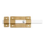 Pasador de sobreponer 12 cm dorado Lock L038D