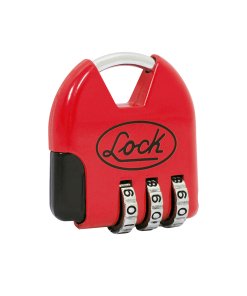 Candado de combinación programable para maleta, rojo, 36 mm Lock L21M36
