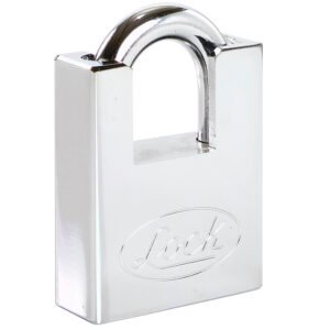 Candado antipalanca doble cerrojo 50 mm, llave de disco Lock L22A50DCSB