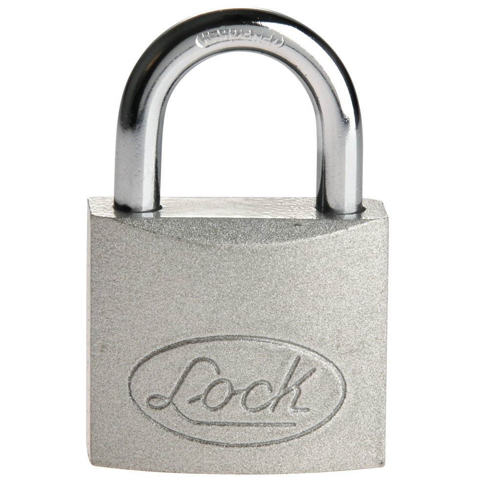 Candado de acero largo 50 mm, llave estándar, en caja Lock L22L50A