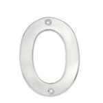 Número 0 bold 4" níquel satinado Lock L600C