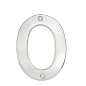 Número 0 bold 4" níquel satinado Lock L600C