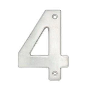 Número 4 bold 4" níquel satinado Lock L604C