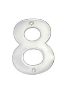 Número 8 bold 4" níquel satinado Lock L608C