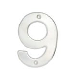 Número 9 bold 4" níquel satinado Lock L609C