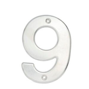 Número 9 bold 4" níquel satinado Lock L609C