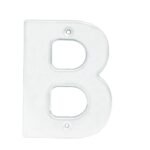 Letra B bold 4" cromo satinado Lock L70BC
