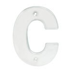 Letra C bold 4" cromo satinado Lock L70CC