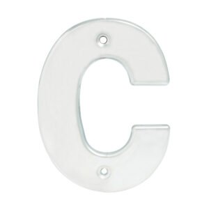 Letra C bold 4" cromo satinado Lock L70CC