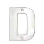 Letra D bold 4" cromo satinado Lock L70DC