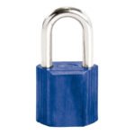 Candado No.9 largo 38 mm, color azul, llave estándar Lock L9L38EAZ