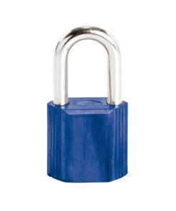 Candado No.9 largo 38 mm, color azul, llave estándar Lock L9L38EAZ