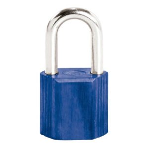 Candado No.9 largo 38 mm, color azul, llave estándar Lock L9L38EAZ