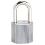 Candado No.9 largo 38 mm, color gris, llave estándar Lock L9L38EGS