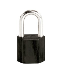 Candado No.9 largo 38 mm, color negro, llave estándar Lock L9L38ENG