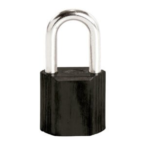 Candado No.9 largo 38 mm, color negro, llave estándar Lock L9L38ENG