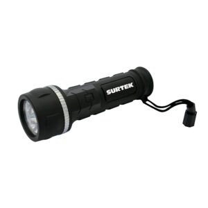 Linterna de LED anti-impacto a baterías, 2 pilas "D" Surtek LA32D