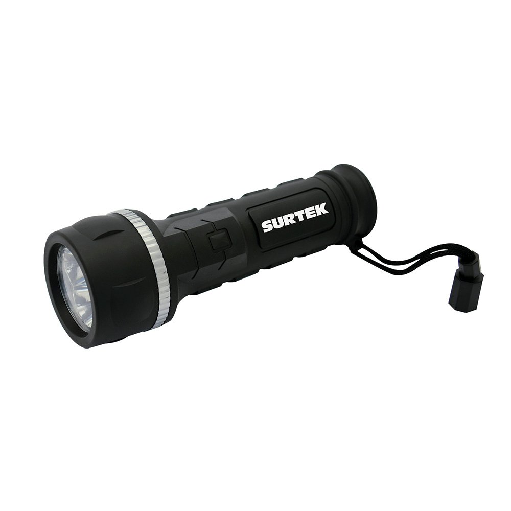 Linterna de LED anti-impacto a baterías, 2 pilas "D" Surtek LA32D