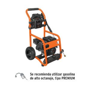 Hidrolavadora Truper Industrial con Motor a Gasolina 2,800 PSI - Tecnología de Alta Presión para Limpieza Exterior que Restaura el Aspecto Original de Superficies (Clave 12908)