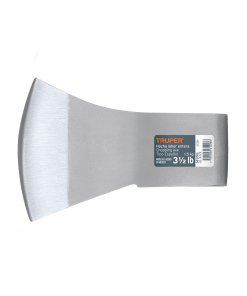 Hacha Labor Entera Truper 3-1/2 lb Sin Mango - Tecnología de Cabezal Optimizado para Personalización que Permite al Usuario Elegir el Material y Longitud de Mango Según sus Necesidades Específicas (Clave 14998)
