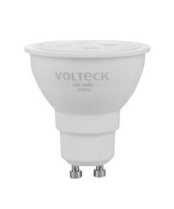 Lámpara LED Volteck 4W MR16 GU10 Luz Cálida - Mini Foco Eficiente para Iluminación Puntual que Ahorra Energía (Clave 46216)