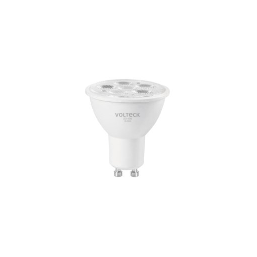 Lámpara LED Volteck 6W MR16 GU10 Luz Día - Claridad Mejorada para Espacios que Requieren Visibilidad Óptima (Clave 46217)