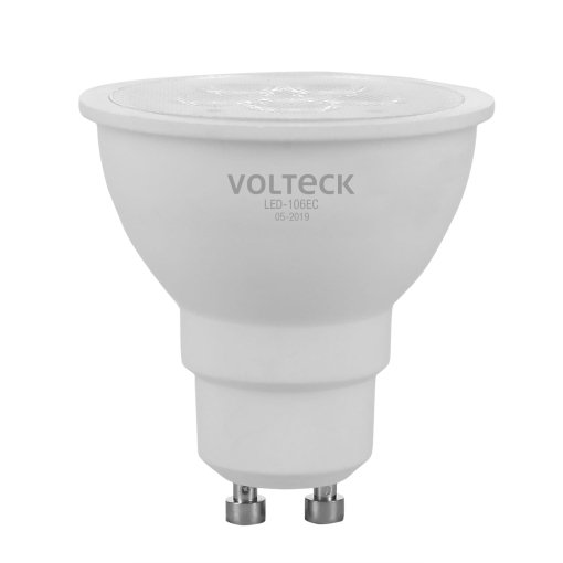 Lámpara LED Volteck 6W MR16 GU10 Luz Cálida - Intensidad Media para Iluminación Ambiental que Crea Atmósferas (Clave 46218)