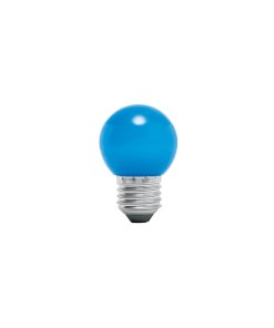 Lámpara LED Volteck tipo bulbo G45 1 W color azul caja - Tecnología de iluminación decorativa para espacios temáticos que genera atmósferas frescas con eficiencia energética extraordinaria (Clave 46026)