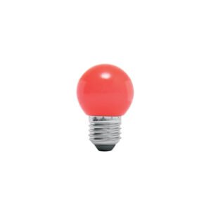 Foco LED 1 W, tipo globo G45, color rojo, E26, VOLTECK