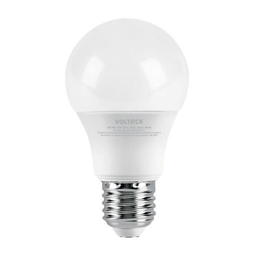 Lámpara LED Volteck A19 6W (equiv. 40W) Luz Cálida Blíster - Tono Cálido para Ambientes Relajados que Reduce Fatiga Visual (Clave 46857)