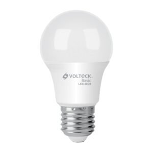 Lámpara LED Volteck Basic A19 6W (equiv. 40W) Luz Cálida - Solución Económica para Iluminación General que Mantiene Calidad (Clave 28060)
