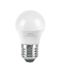 Lámpara LED Volteck G45 6W (equiv. 40W) Luz Día Blíster - Máxima Eficiencia para Iluminación Funcional (Clave 46277)