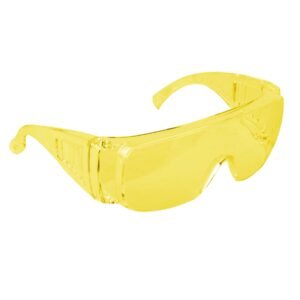 Lentes de Seguridad Truper Safe Ámbar - Tecnología de Visibilidad Aumentada para Trabajos en Interiores que Mejora el Contraste y Definición en Condiciones de Iluminación Deficiente (Clave 14254)
