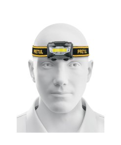 Linterna de Minero LED 100 lm de 3 Pilas AAA, Compacta y Duradera, PRETUL Pretul Clave 27083