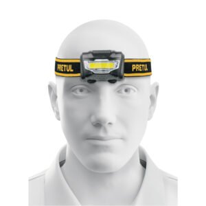 Linterna de minero LED 100 lm de 3 pilas AAA, PRETUL